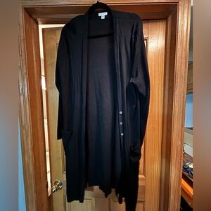 J. Jill Elegant Black Knitwear Cardigan XL